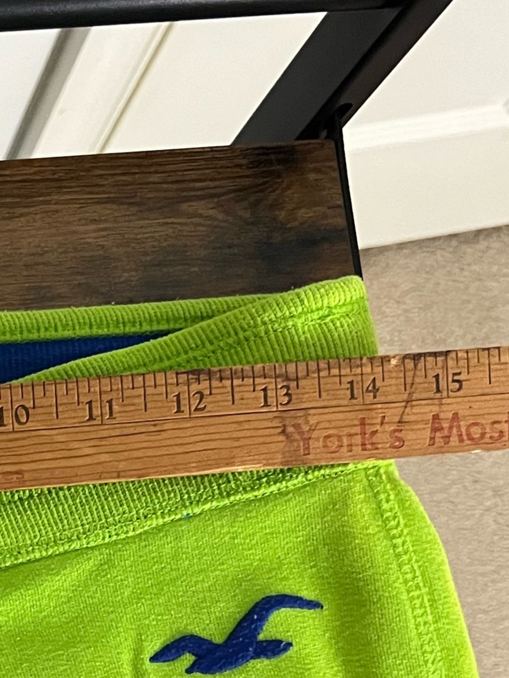 Hollister Lime Green Spell-Out Sweatpants - Size Small - Y2K Style Joggers - Picture 7 of 8